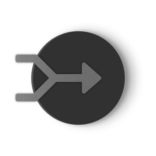 Illustration of two arrows coming together